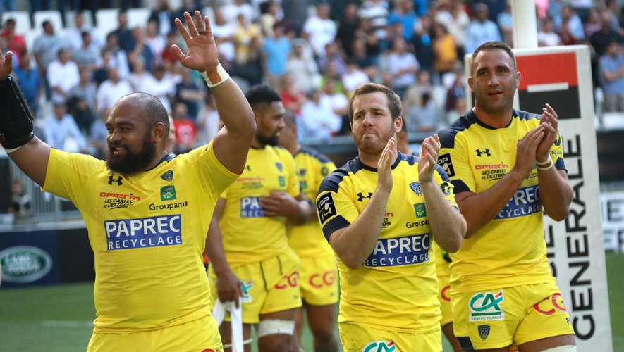 La joie des Clermontois après leur victoire contre Lyon en demi-finale de Top 14