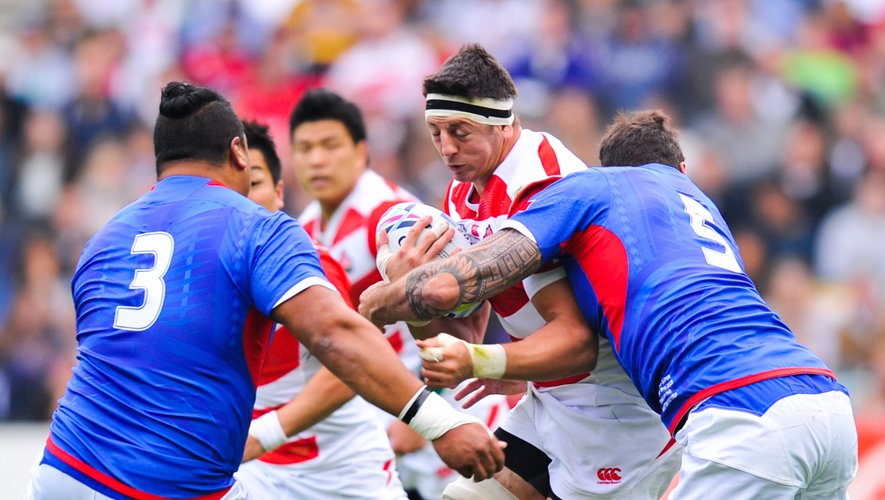Au sortir de leur victoire contre les Samoa, les coéquipiers de Luke Thompson et le peuple japonais peuvent encore rêver. Photo Icon Sport