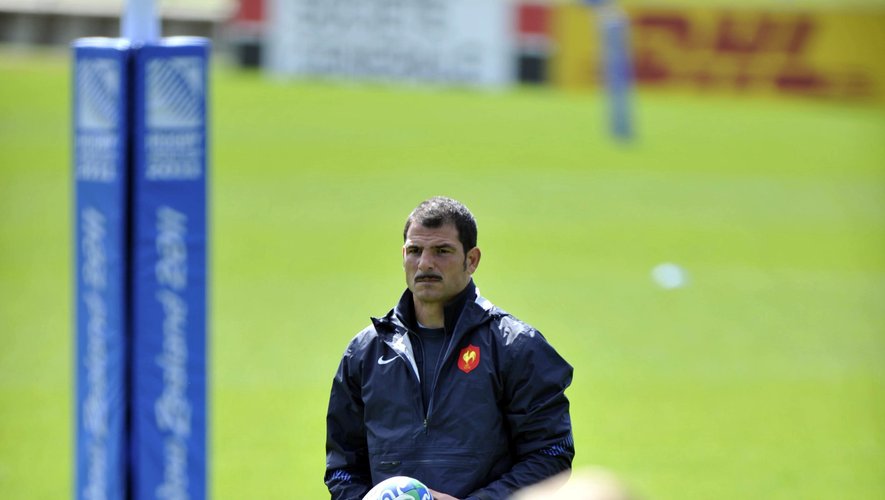 Marc Lièvremont en novembre 2011, lors de la Coupe du monde en Nouvelle-Zélande. Il était alors sélectionneur des Bleus.