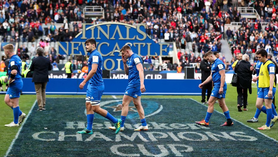 Leinster dejection after the game during the Champions Cup Final at St James' Park, Newcastle. On May 11th, 2019.
Photo: David Davies / PA Images / Icon Sport