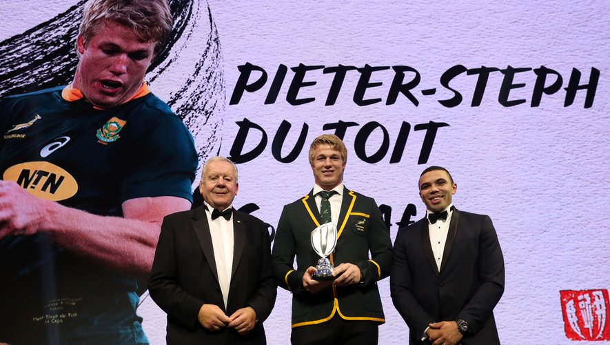 Du Toit nommé joueur Canon de la semaine a aussi été élu meilleur joueur de l'année par World Rugby