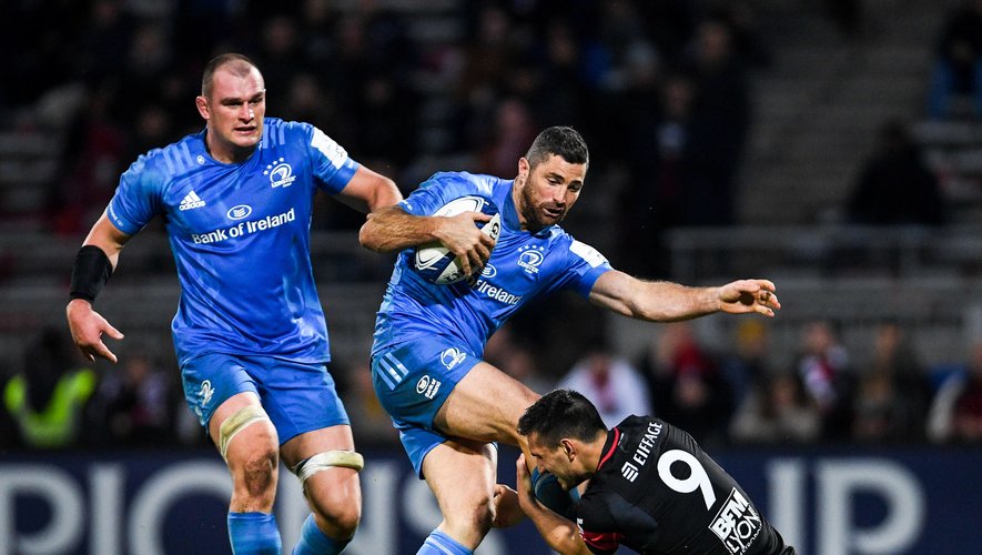 23 November 2019; Rob Kearney of Leinster is tackled by Baptiste Couilloud of Lyon during the Heineken Champions Cup Pool 1 Round 2 match between Lyon and Leinster at Matmut Stadium in Lyon, France. Photo by Ramsey Cardy/Sportsfile 

Photo by Icon Sport - Matmut Stadium - Lyon (France)