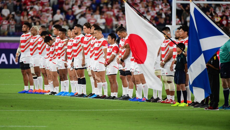 L'hyme japonaise lors de la Coupe du monde 2019