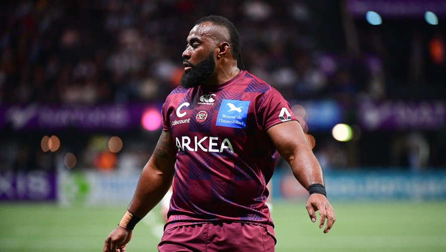 Peni Ravai Kovekalou of Bordeaux Begles during the Top 14 match between Racing 92 and Bordeaux Begles at Paris La Defense Arena on March 24, 2019 in Nanterre, France. (Photo by Dave Winter/Icon Sport)