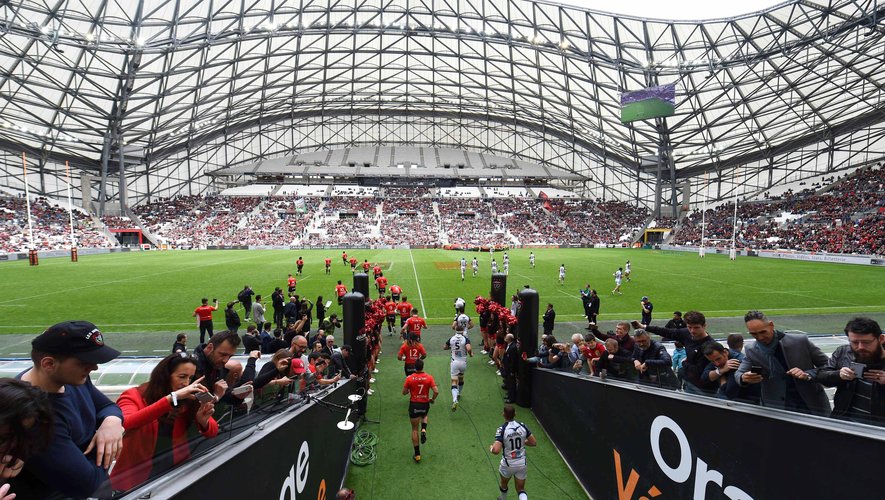 Stade Vélodrome lors du match Toulon - Montpellier en avril 2018