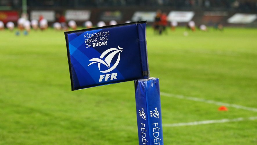 Logo of the French Rugby Union Federation during the RBS Six Nations match between France U20 and Wales U20 on March 17, 2017 in Montauban, France. (Photo by Manuel Blondeau/Icon Sport)