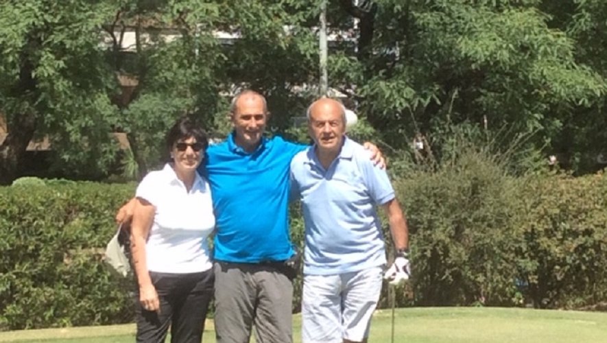 Zerbino en 2016 sur le golf de Montevideo avec Henri Nayrou. 