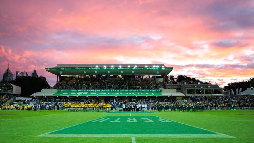 Si l’option Perth se confirme, le NIB Stadium accueillera des rencontres du Rugby Championship 2020. Photo Icon Sport
