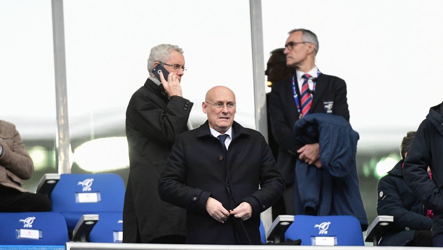 President of the French Rugby Federation (FFR) Bernard LAPORTE during the Six Nations match Tournament between France and England at Stade de France on February 2, 2020 in Paris, France. (Photo by Dave Winter/Icon Sport) - Bernard LAPORTE - Stade de France - Paris (France)