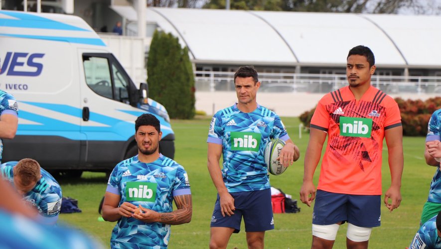 Dan Carter sous les couleurs de nouvelle équipe, les Blues d'Auckland