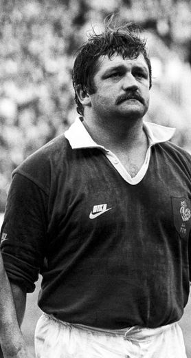 Jean Pierre Garuet, French International rugby prop forward during the 1985 Five Nations Championship match between England and France on 02th February 1985 Photo : PA Images / Icon Sport