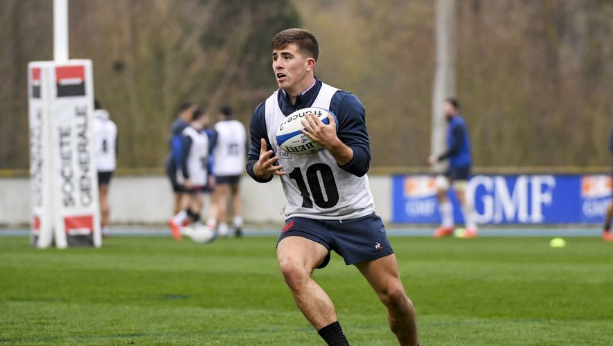 Louis CARBONEL during the French Rugby Team training session at Centre national de rugby on March 4, 2020 in Marcoussis, France. (Photo by Aude Alcover/Icon Sport) - Louis CARBONEL - Marcoussis (France)