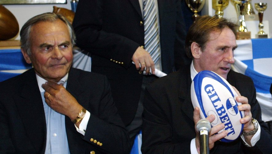 Bernard Magrez, Bernard Laporte et Gérard Depardieu. 