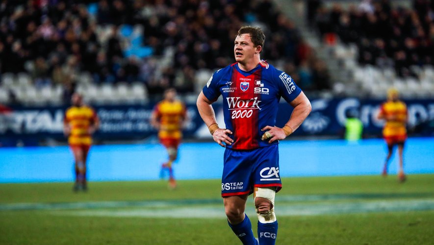 Deon FOURIE of Grenoble during the Pro D2 match between Grenoble and Perpignan at Stade des Alpes on February 13, 2020 in Grenoble, France. (Photo by Romain Biard/Icon Sport) - Deon FOURIE - Stade des Alpes - Grenoble (France)