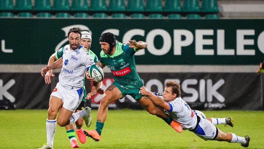 Julien FUMAT of section Paloise during the friendly match between Pau and Castres on August 27, 2020 in Pau, France. (Photo by Pierre Costabadie/Icon Sport)