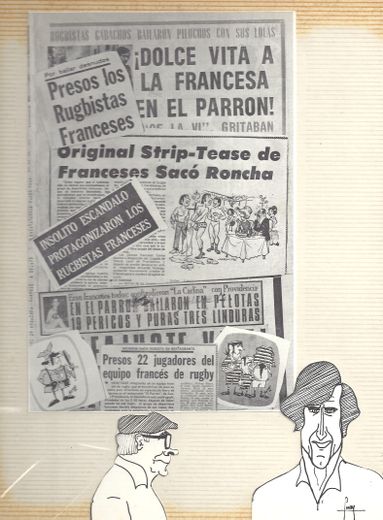 articles de presse a Santiago ( tournée 1972 Bresil, chili, perou, Bolivie, Argentine
