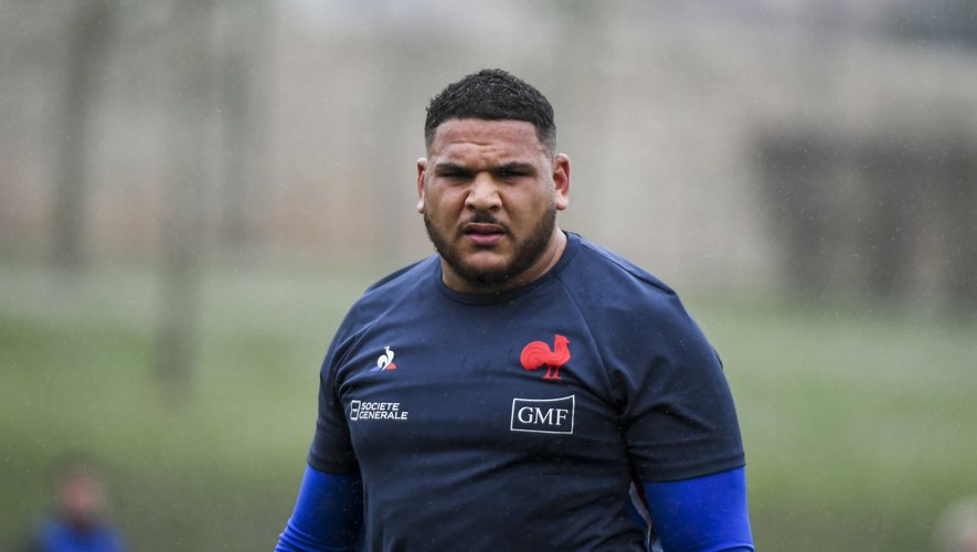 Mohamed HAOUAS during the French Rugby Team training session at Centre national de rugby on March 4, 2020 in Marcoussis, France. (Photo by Aude Alcover/Icon Sport) - Mohamed HAOUAS - Marcoussis (France)