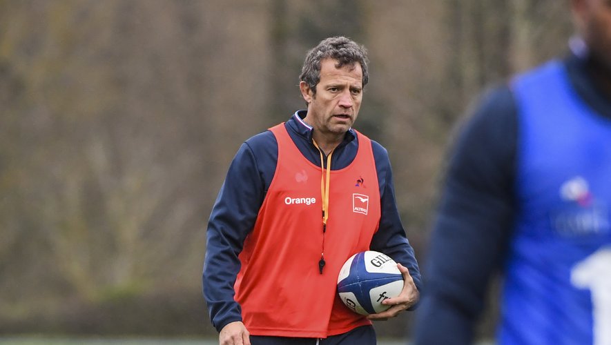 Head coach Fabien GALTHIE during the French Rugby Team training session at Centre national de rugby on March 4, 2020 in Marcoussis, France. (Photo by Aude Alcover/Icon Sport) - Fabien GALTHIE - Marcoussis (France)