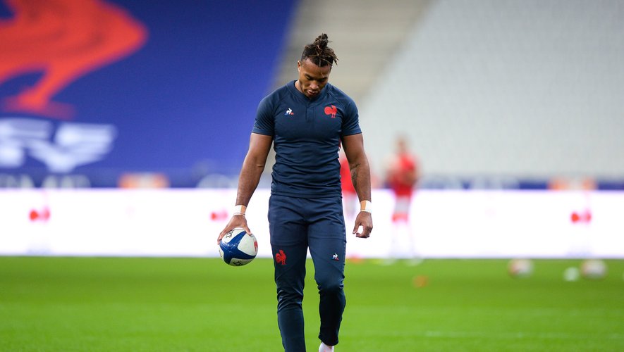 Teddy THOMAS of France during the test match between France and Wales at Stade de France on October 24, 2020 in Paris, France. (Photo by Sandra Ruhaut/Icon Sport) - Teddy THOMAS - Stade de France - Paris (France)