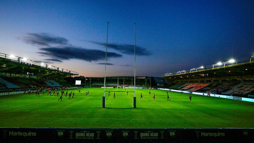 9th September 2020; Twickenham Stoop, London, England; Gallagher Premiership Rugby, London Irish versus Harlequins; General view of the inside of an empty The Stoop stadium captured from a remote camera 
By Icon Sport - --- - London Stadium - Londres (Angleterre)