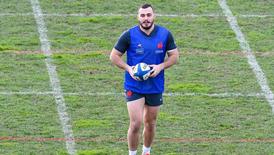 Jean Baptiste GROS of France during the training session of Men's French Rugby Team on January 22, 2020 in Nice, France. (Photo by Pascal Della Zuana/Icon Sport) - Jean-Baptiste GROS - Nice (France)