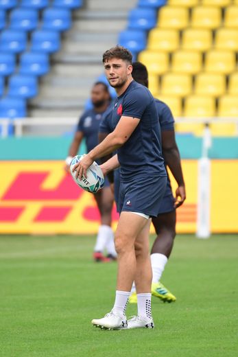 Pierre-Louis BARASSI of France during the France Captain's Run at the Fukuoka Hakatanomori Stadium - Rugby World Cup 2019 on October 01, 2019 in Fukuoka, Japan. (Photo by Dave Winter/Icon Sport) - Pierre-Louis BARASSI - Hakatanomori Stadium - Fukuoka (Japon)