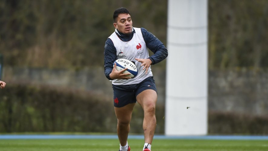 Selevasio TOLOFUA during the French Rugby Team training session at Centre national de rugby on March 4, 2020 in Marcoussis, France. (Photo by Aude Alcover/Icon Sport) - Selevasio TOLOFUA - Marcoussis (France)