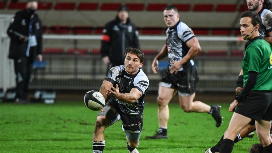 Erwan NICOLAS of Rouen during the Pro D2 match between Rouen and Grenoble on January 21, 2021 in Rouen, France. (Photo by Anthony Dibon/Icon Sport) - Stade Jean Mermoz - Rouen (France)