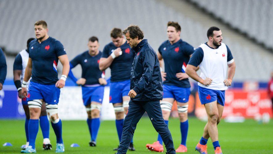 France head coach Fabien GALTHIE before the test match between France and Wales at Stade de France on October 24, 2020 in Paris, France. (Photo by Sandra Ruhaut/Icon Sport) - Fabien GALTHIE - Stade de France - Paris (France)