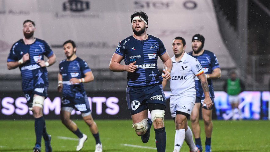 Remi PICQUETTE of Vannes during the French Pro D2 rugby match between Vannes and Provence at Stade de la Rabine on January 29, 2021 in Vannes, France. (Photo by Baptiste Fernandez/Icon Sport) - Remi PICQUETTE - Stade de la Rabine - Vannes (France)