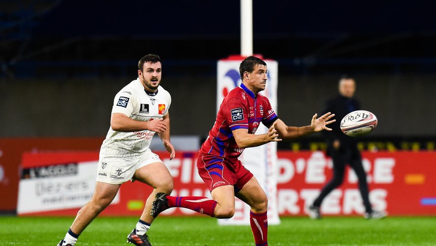 Adrien LATORRE of Beziers  during the Pro D2 match between Beziers and Colomiers on November 1, 2019 in Beziers, France. (Photo by Alexandre Dimou/Icon Sport) - Adrien LATORRE - Stade de la Mediterranee - BÃ©ziers (France)