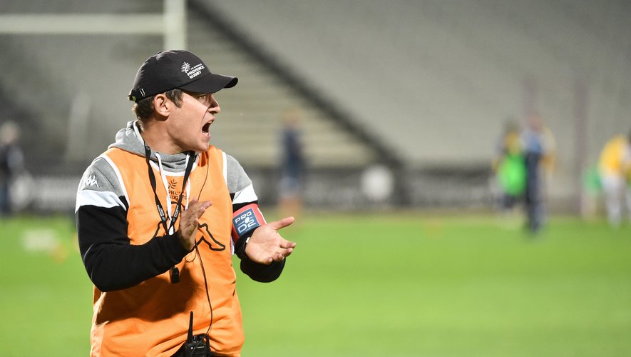 Fabien CIBRAY Manager of Provence Rugby  during the Pro D2 match between Aix en Provence and Colomiers on October 9, 2020 in Fos Sur Mer in Parsemain Stadium, France. (Photo by Alexandre Dimou/Icon Sport) - Fabien CIBRAY - Aix en Provence (France)