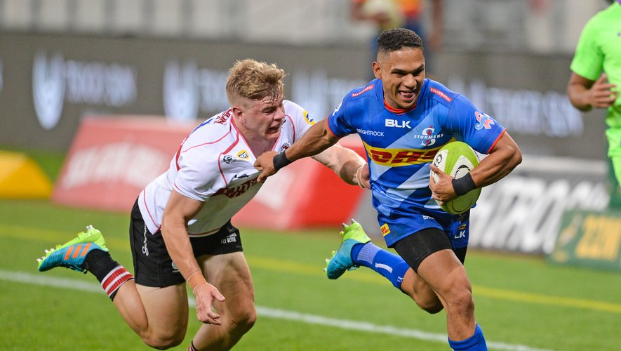 Herschel Jantjies of the Stormers hands off Morne van den Berg of the Lions during the 2021 Preparation Series game between the Stormers and the Lions at Cape Town Stadium on 27 March 2021 Â©Ryan Wilkisky Sports Inc 

Photo by Icon Sport - Herschel JANTJIES - Morne van den BERG - Cape Town Stadium - Le Cap (Afrique du Sud)