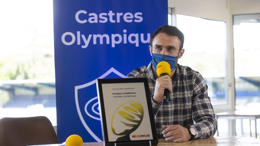 Thomas Combezou, récompensé de l'oscar Midi Olympique.