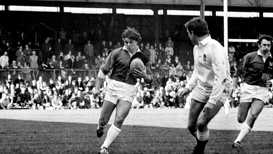 Jo Maso sous le maillot d’une sélection mondiale qui affrontait l’Angleterre en 1971 pour le centenaire de la RFU. 
