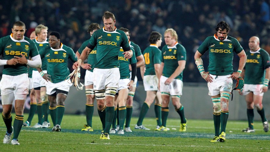South Africa's Springboks leave the field