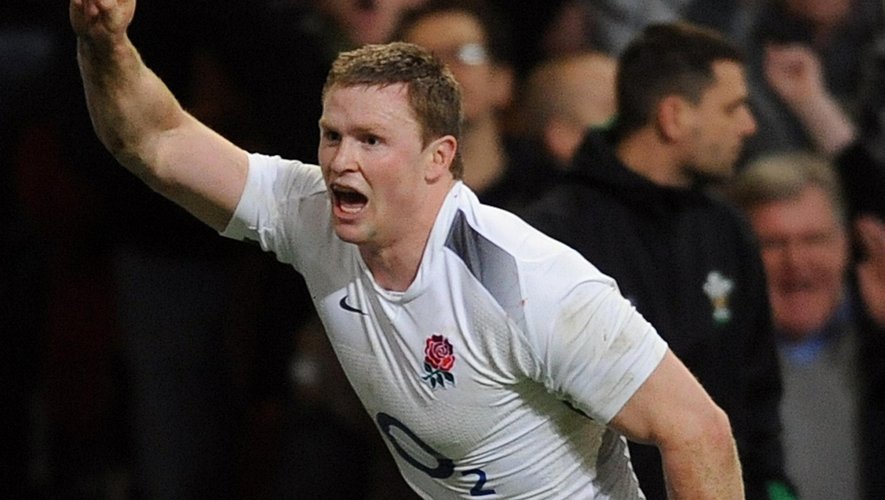 RUGBY England's Chris Ashton celebrates scoring one of his two tries in the 26-19 Six Nations win against Wales in Cardiff