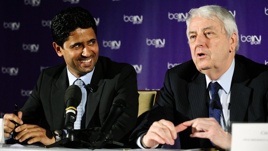 Nasser AL Khelaifi et Charles BIETRY - lancement beIN sport - 25 mai 2012