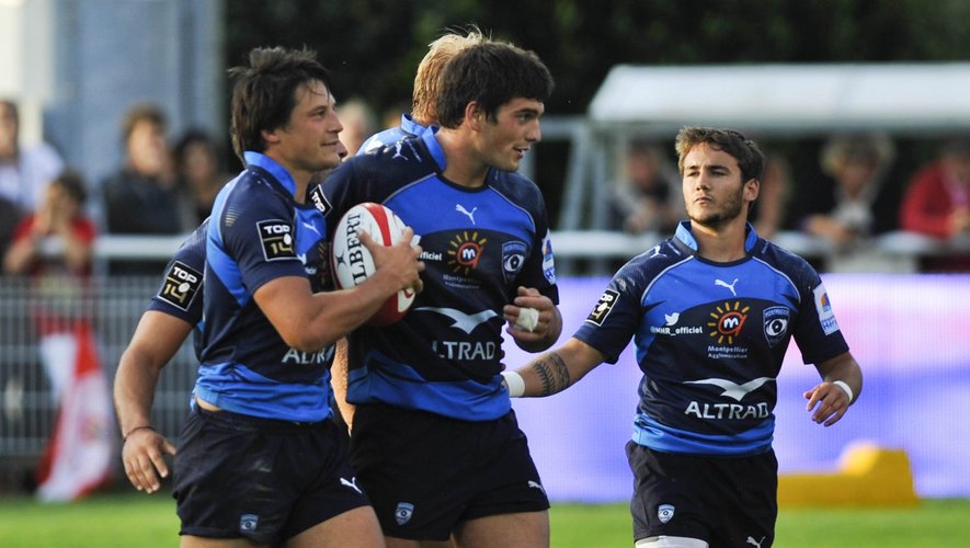 Joie Montpellier - Francois TRINH DUC - 24.08.2013 - Rugby - Biarritz  Montpellier - 2e journee Top 14