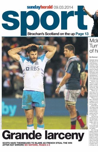 Une cahier sport 2 Sunday Herald - 9 mars 2014