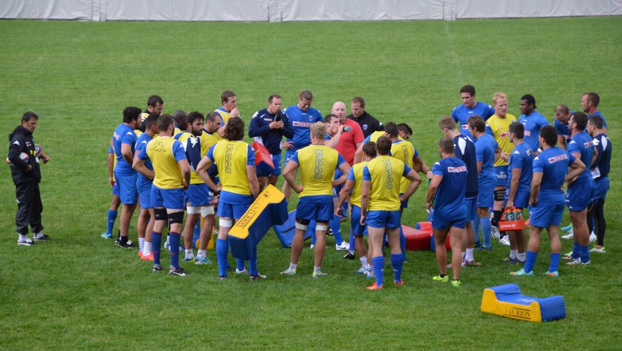 Les joueurs de Grenoble à l'entraînement au stade Lesdiguières - 8 juillet 2014