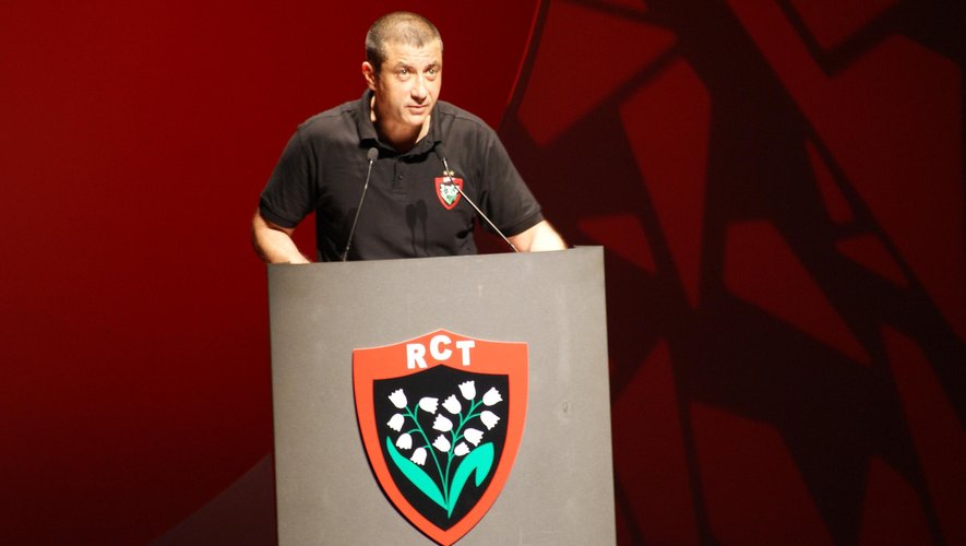 Mourad Boudjellal , président du RCT, à la soirée d'ouverture de la saison 14-15 - 25 juillet 2014