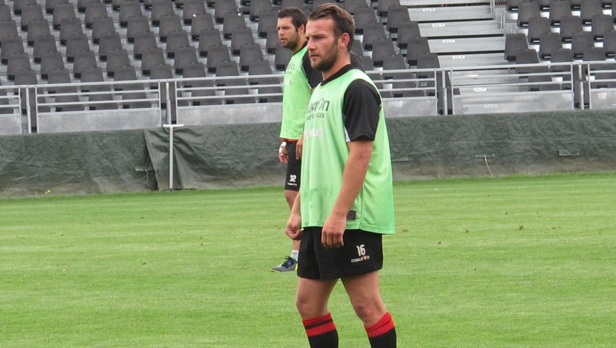 Mathieu Lorée lors d'un entraînement de Lyon - juillet 2014