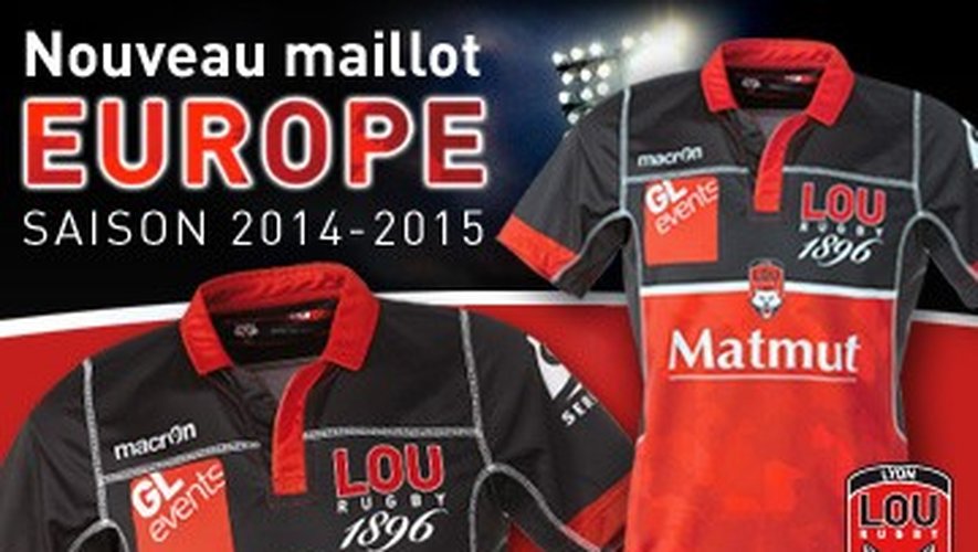 Le maillot spécial Europe de Lyon - 2014-15 - Crédit: Lou rugby