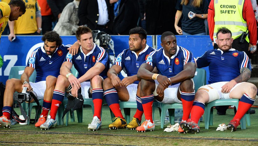 La déception des joueurs français sur le banc - Australie France - 21 juin 2014