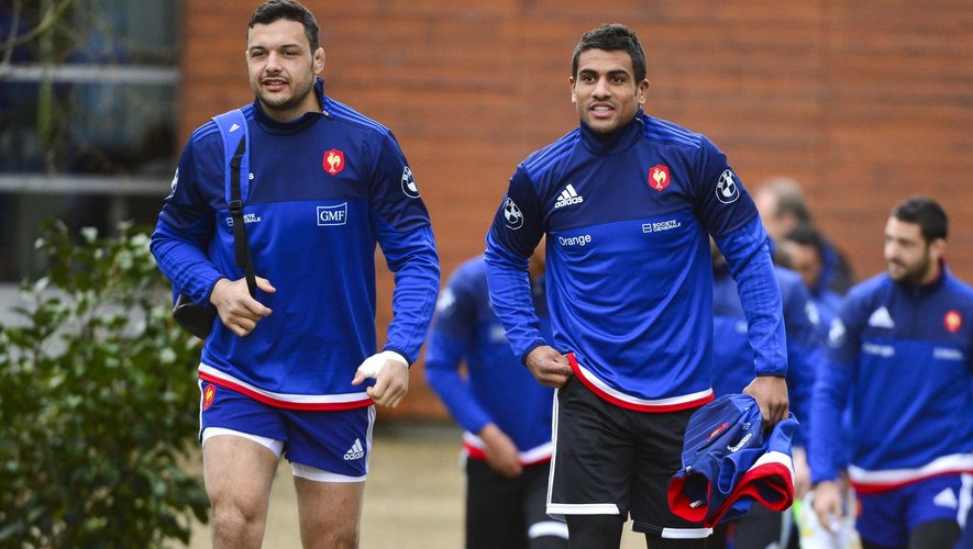 Damien Chouly et Wesley Fofana (XV de France) - 2 février 2015