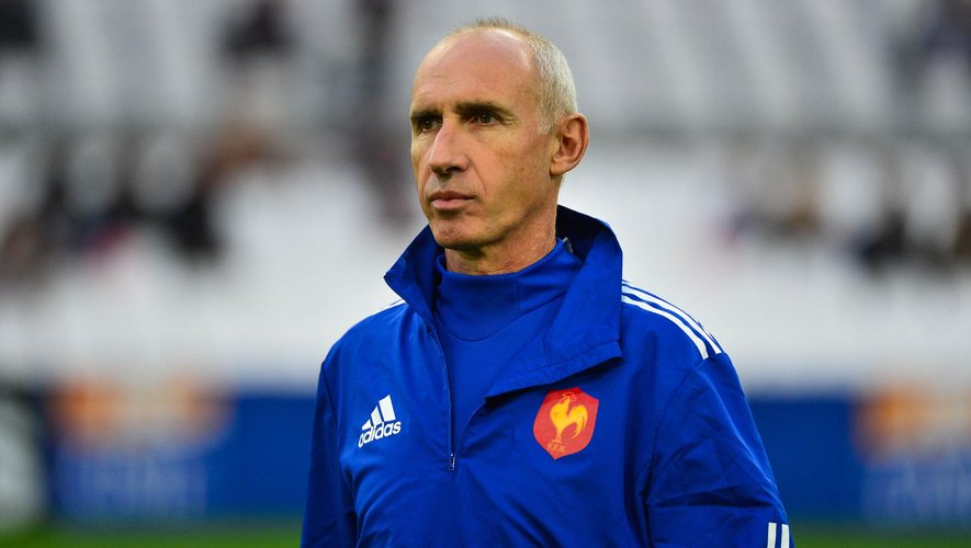 Patrice Lagisquet, entraîneur des trois-quarts du XV de France - novembre 2014