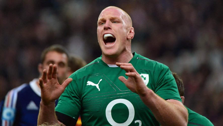 Paul O'Connell (Irlande) face la France - Mars 2014