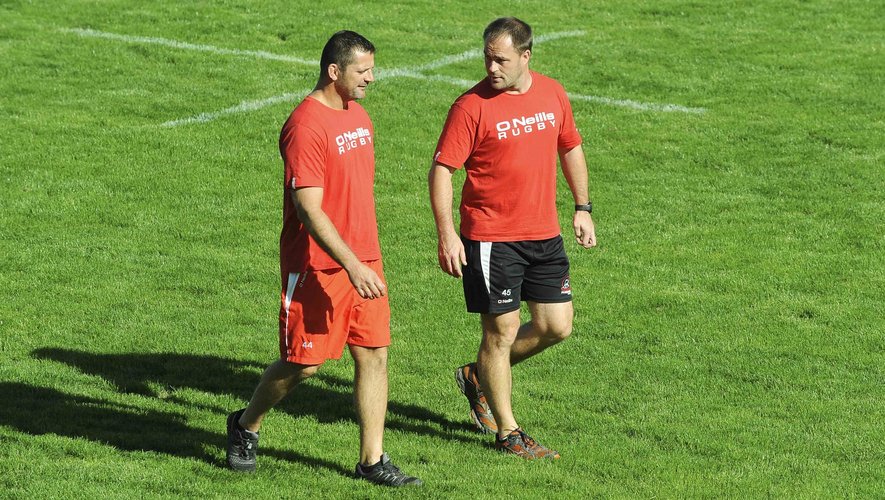 Frédéric Garcia et Nicolas Nadau, les deux entraîneurs de Tarbes