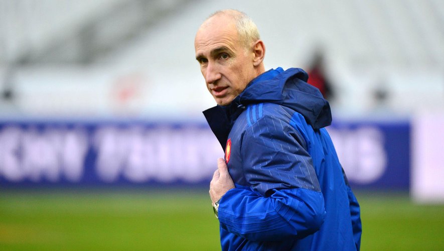 Patrice Lagisquet, entraîneur en charge des trois-quarts du XV de France - 7 février 2015